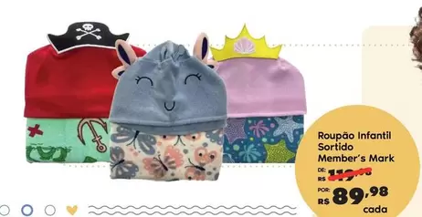 Oferta de Rs - Roupao Infantil Sortido por R$89,98 em Sam's Club