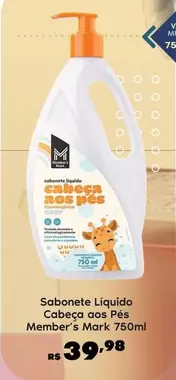 Oferta de Member's Mark - Sabonete Líquido Cabeca Aos Pés por R$39,98 em Sam's Club
