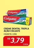 Oferta de Colgate - Creme Dental Tripla Ação por R$3,79 em Assaí Atacadista