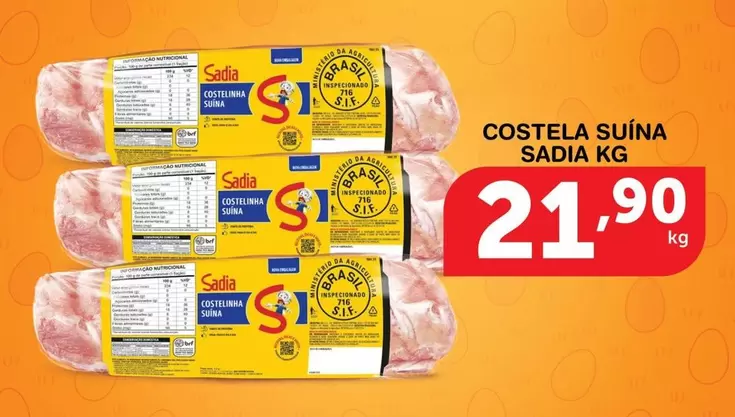 Oferta de Sadia - Costela Suína por R$21,9 em Roldão