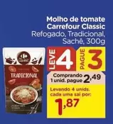 Oferta de Carrefour - Molho De Tomate Classic por R$2,49 em Carrefour