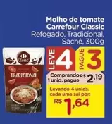 Oferta de Carrefour - Molho De Tomate Classic por R$2,19 em Carrefour