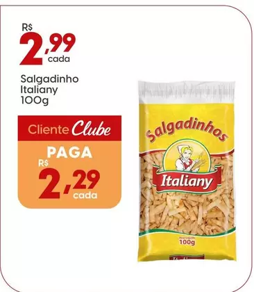 Oferta de Italiany - Salgadinho por R$2,99 em Rissul