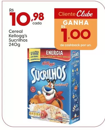 Oferta de Kellogg´s - Cereal Sucrilhos por R$10,98 em Rissul