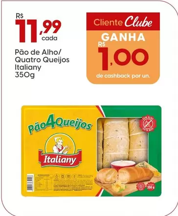 Oferta de Italiany - Pão De Alho/Quatro por R$11,99 em Rissul
