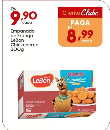 Oferta de Lebon - Empanado De Frango Chickencroc por R$9,9 em Rissul