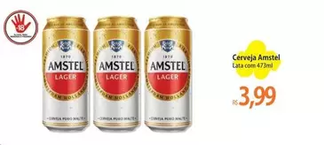 Oferta de Amstel - Cerveza por R$3,99 em Atacadão