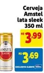 Oferta de Amstel - Cerveja Lata Sleek por R$3,99 em Mercado Extra