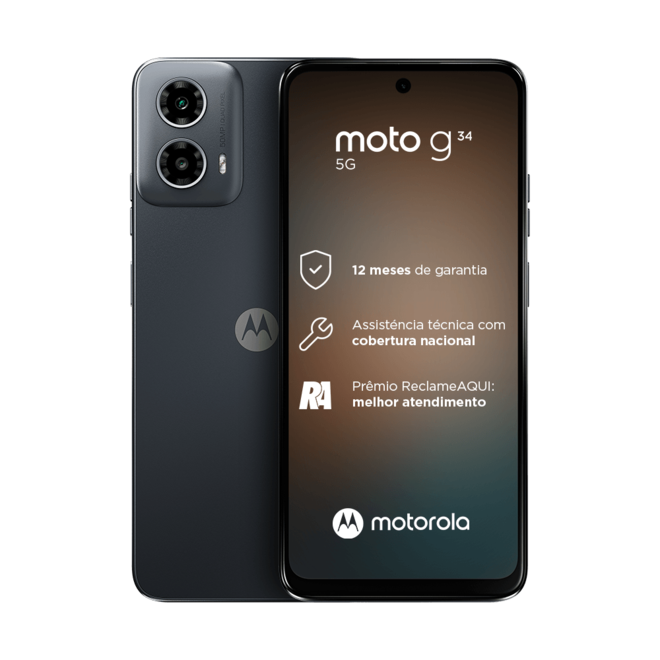 Oferta de Moto g34 5G 128 GB por R$1099 em Motorola