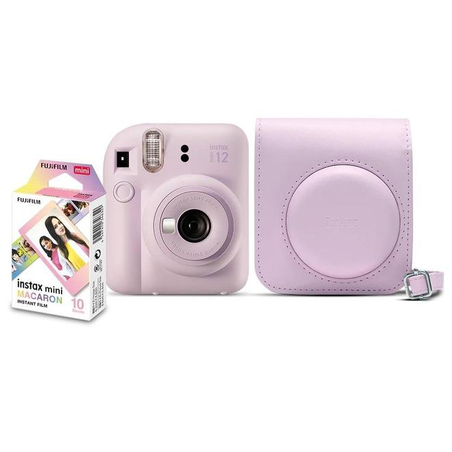 Oferta de Kit Câmera Instantânea Instax Mini 12 Lilas com Pack 10 fotos e Bolsa Lilas, FUJIFILM por R$699 em Miranda
