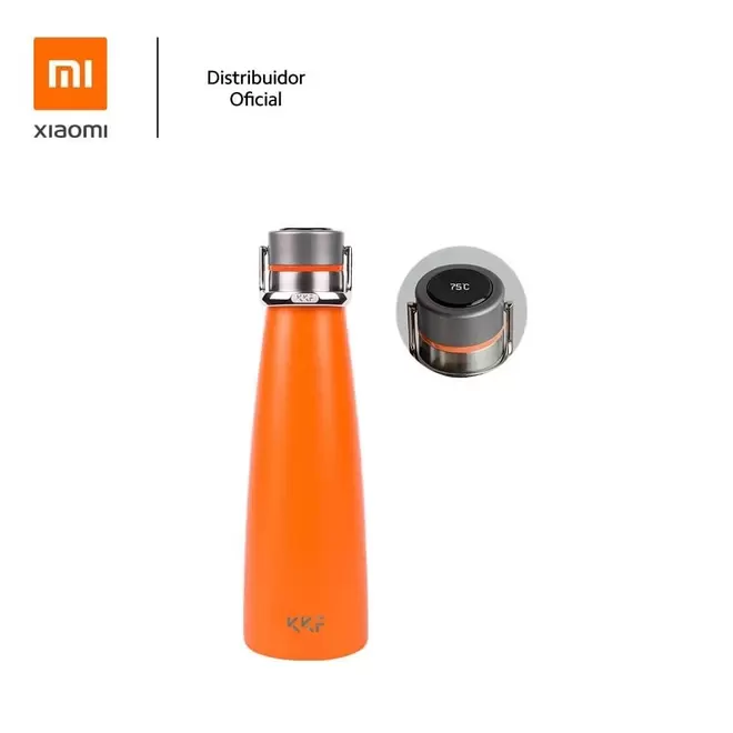 Oferta de Garrafa Térmica 475ml KKF Xiaomi, Aço Inoxidável, com Display LED, Laranja, XM485LAR por R$228 em Miranda