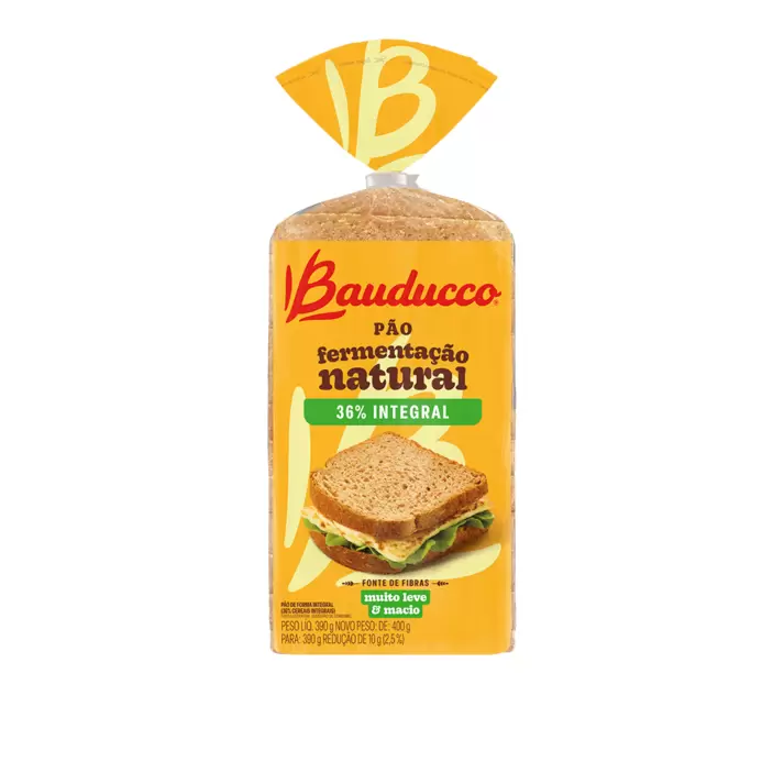 Oferta de Pão de Forma Integral Bauducco 390g por R$10,59 em Mercadinhos São Luiz