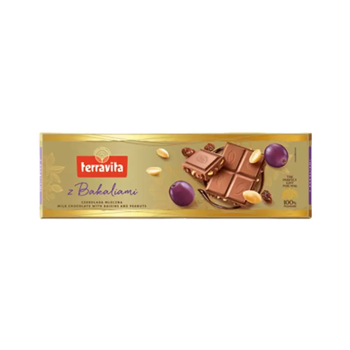 Oferta de Barra de Chocolate Terravita Frutos Secos e Nozes 225g por R$26,99 em Mercadinhos São Luiz