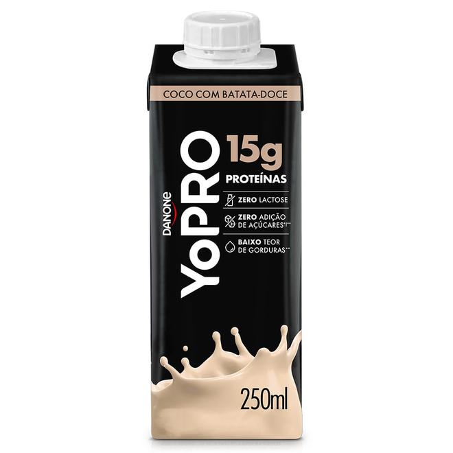 Oferta de YoPro Bebida Láctea UHT Coco com Batata-Doce 15g de proteínas 250ml por R$7,99 em Mambo