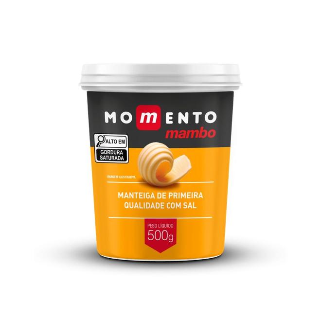 Oferta de Manteiga Momento Mambo 500g por R$26,98 em Mambo