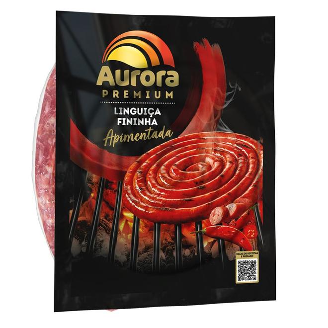Oferta de Linguiça Fin Apim Porco Aurora 600g Aurora por R$22,98 em Mambo