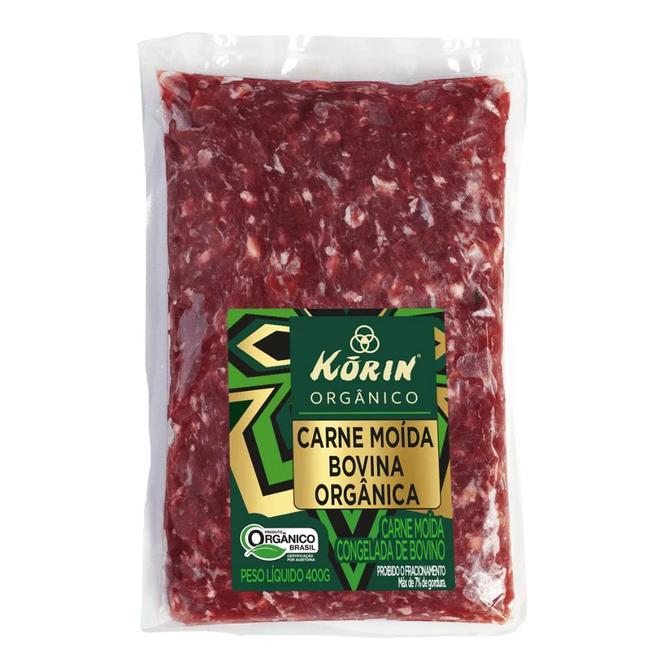 Oferta de Carne Moída Orgânica Congelada Korin 400g por R$25,98 em Mambo