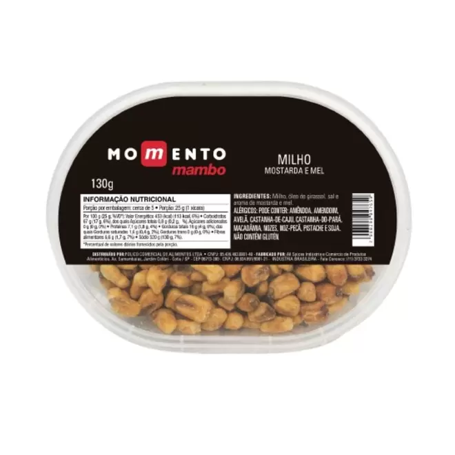 Oferta de Milho Espanhol Mostarda e Mel Momento Mambo 130g por R$24,49 em Mambo