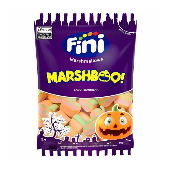 Oferta de Marshmallow de Baunilha MarshBoo Fini 80g por R$9,69 em Mambo