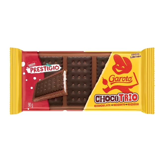 Oferta de Chocolate Choco Trio Prestígio Garoto 90g por R$9,49 em Mambo