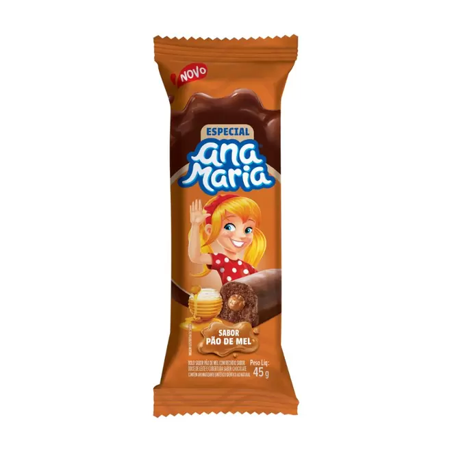 Oferta de Bolo Pão de Mel Coberto com Chocolate Ana Maria 45g por R$3,69 em Mambo