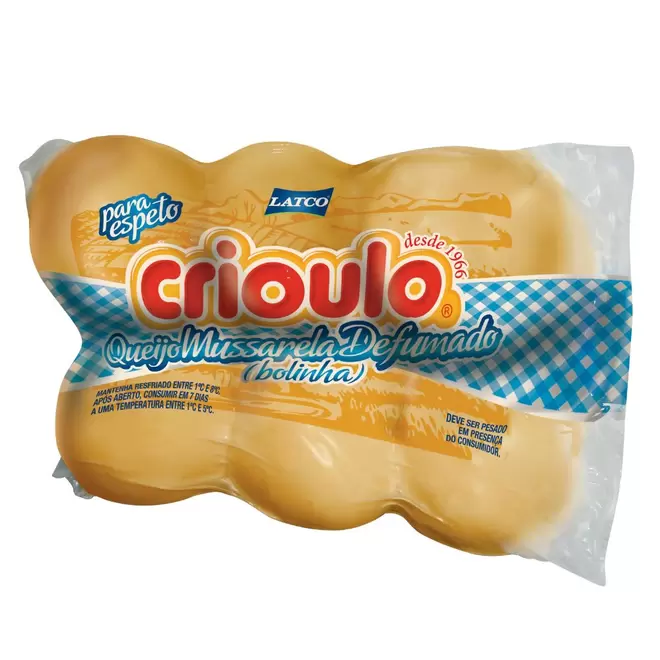 Oferta de Queijo Mussarela Bolinha Defumado Crioulo Kg por R$28,15 em Mambo