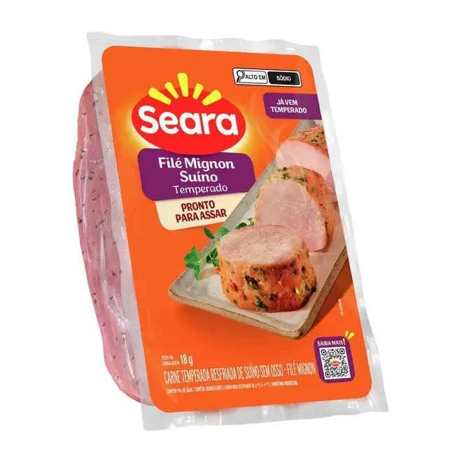 Oferta de Filé Mignon Suíno Temperado Seara Kg por R$23,09 em Mambo