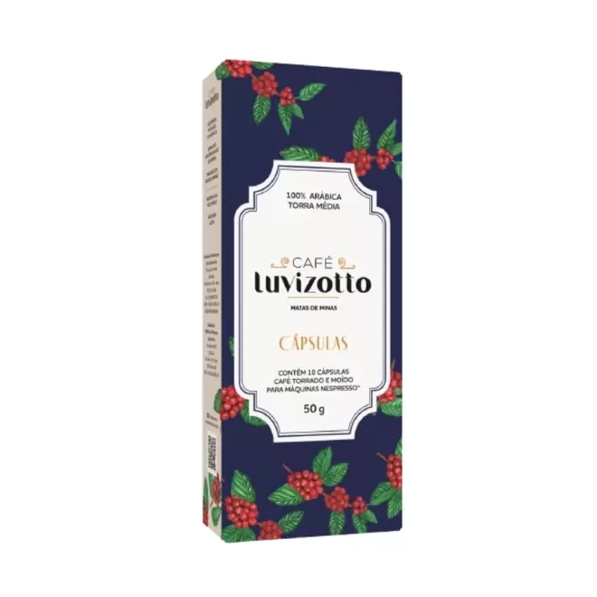 Oferta de Café Torrado e Moído em Cápsulas Matas de Minas Luvizotto 50g com 10 Unidades por R$28,98 em Mambo