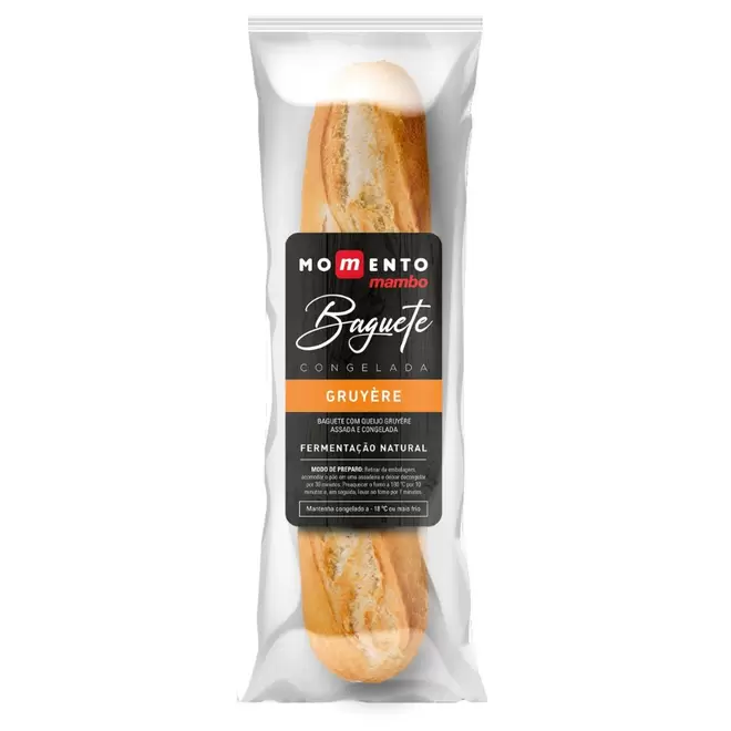 Oferta de Baguete Gruyere Mambo Pre Assado kg por R$49,9 em Mambo