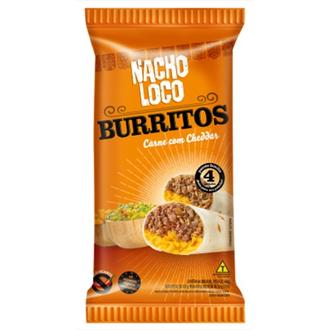 Oferta de Burrito Recheio Carne com Cheddar Nacho Loco 400G por R$14,29 em Macromix Atacado