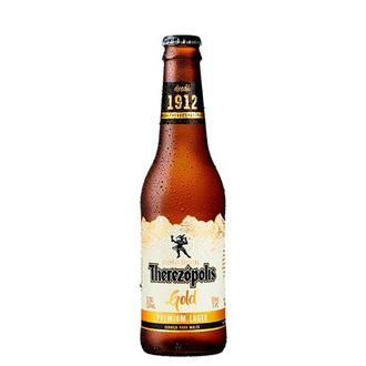 Oferta de Cerveja Gold Lager Long Neck Therezópolis 355Ml por R$4,39 em Macromix Atacado