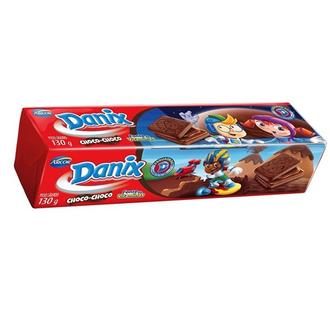 Oferta de Bisc Rech Danix 130G Choc Chocolate por R$2,47 em Macromix Atacado