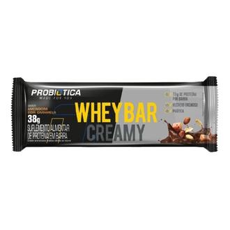 Oferta de Whey Bar Creamy Sabor Amendoim com Caramelo Probiótica Embalagem 38G por R$6,04 em Macromix Atacado