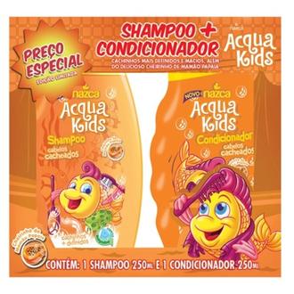 Oferta de Kit Acqua Kids Cabelos Cacheados Shampoo 250Ml e Condicionador 250Ml por R$16,39 em Macromix Atacado