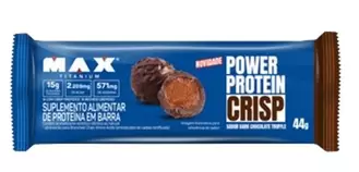 Oferta de Suplemento Alimentar Power Protein Crisp Sabor Chocolate Truffle  Max Titanium 44g por R$8,35 em Macromix Atacado