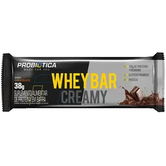 Oferta de Whey Bar Creamy Cookies And Cream Probiótica 38G por R$7,03 em Macromix Atacado