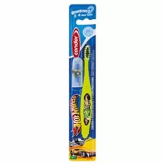 Oferta de Escova Dental Condor Bambinos Hot Wheels 2 Extra Macia 1 Unidade por R$10,89 em Macromix Atacado