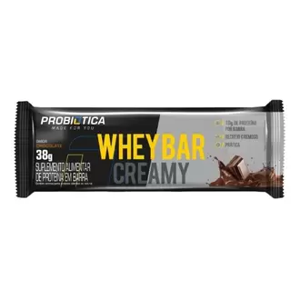 Oferta de Whey Bar Creamy Sabor Chocolate Probiótica Embalagem 38G por R$7,03 em Macromix Atacado