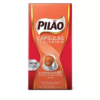 Oferta de Café Cápsula Pilão Espresso7 10un por R$21,98 em Macromix Atacado