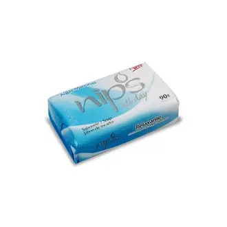 Oferta de Sabonete Nips Cremoso Azul Algas Marinhas Unidade 90G por R$1 em Macromix Atacado