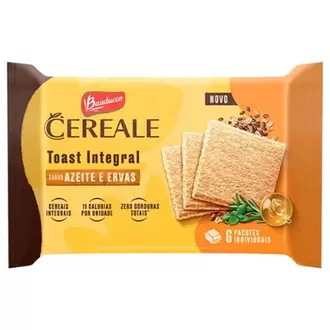 Oferta de Torrada Integral Cereale Toast Azeite E Ervas Bauducco 128g por R$5,49 em Macromix Atacado