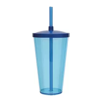 Oferta de Copo Plastico Twister Azul Neon Roder 500Ml por R$3,62 em Macromix Atacado