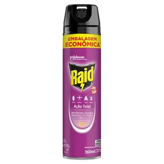 Oferta de Inseticida Ação Total Raid  360ml por R$19,24 em Macromix Atacado