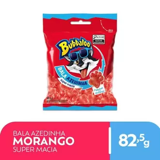 Oferta de Bala Macia Morango Azedinha Bubbaloo 82,5g por R$5,29 em Macromix Atacado