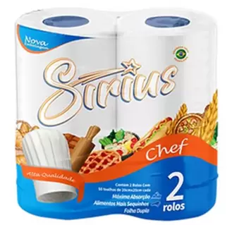 Oferta de Papel Toalha Sirius 2 Rolos por R$3,37 em Macromix Atacado