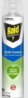 Oferta de Inseticida Raid Multi Insetos Oleo Essencial De Planta Aerosol 420Ml por R$21,41 em Macromix Atacado