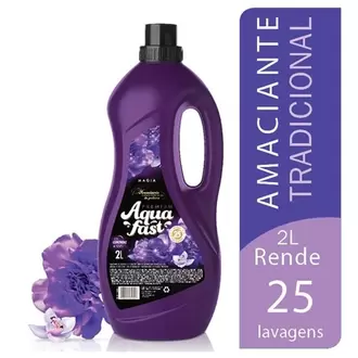 Oferta de Amaciante Premium Roxo Magia Aquafast 2L por R$7,78 em Macromix Atacado