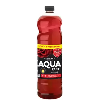 Oferta de Desinfetante Paixão Aquafast 1l por R$4,39 em Macromix Atacado