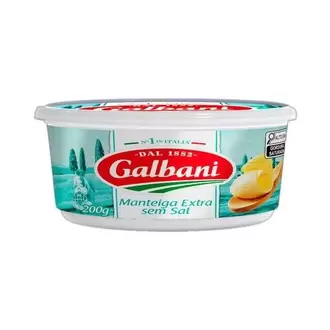 Oferta de Manteiga Sem Sal Pote Galbani 200G por R$13,19 em Macromix Atacado