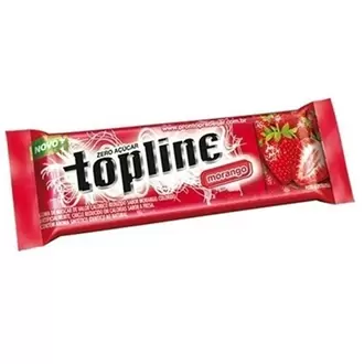 Oferta de Chiclete Topline Morango 6,7G por R$1,21 em Macromix Atacado